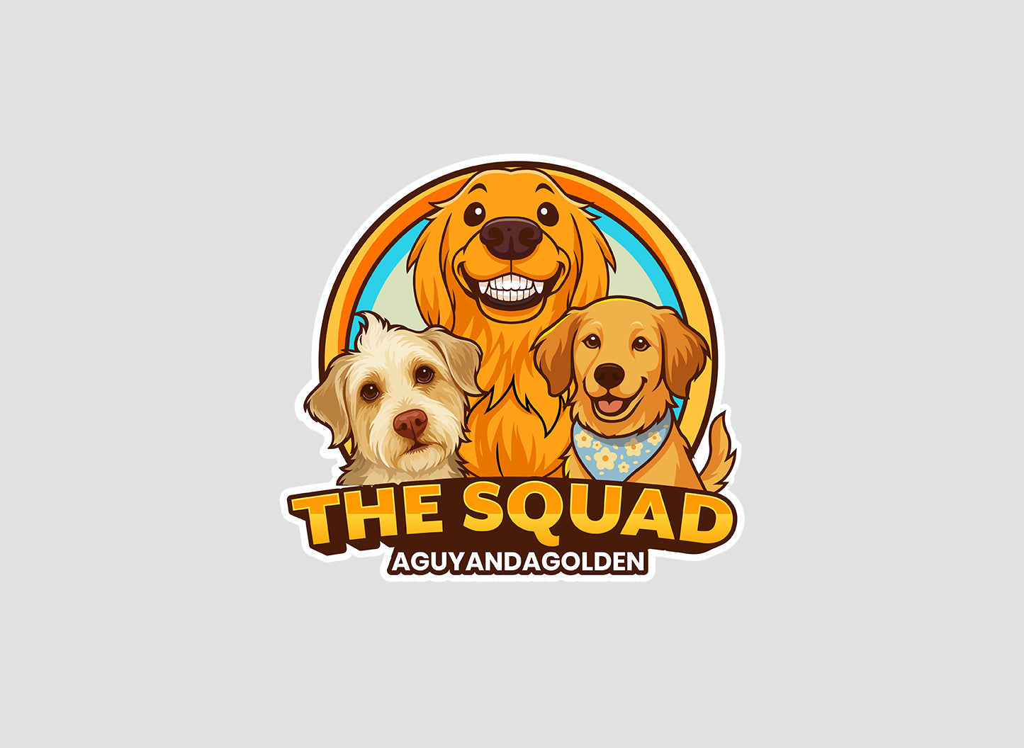AGuyandAGolden Character Stickers