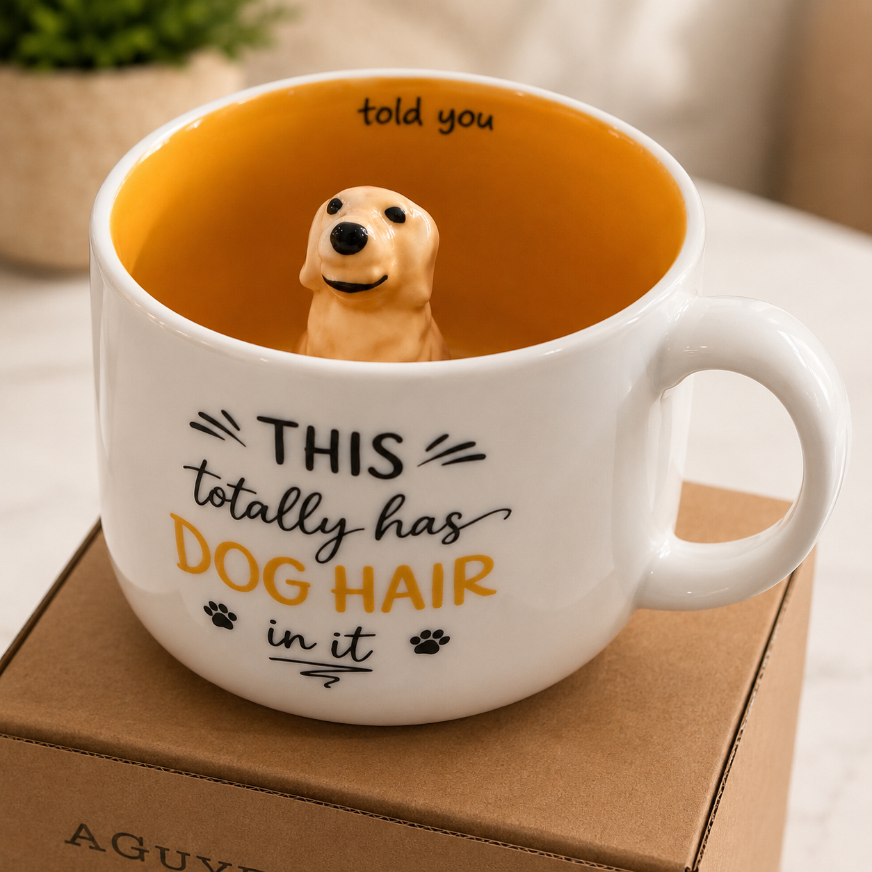 Dog Hair Coffee Mug By AGuyandAGolden