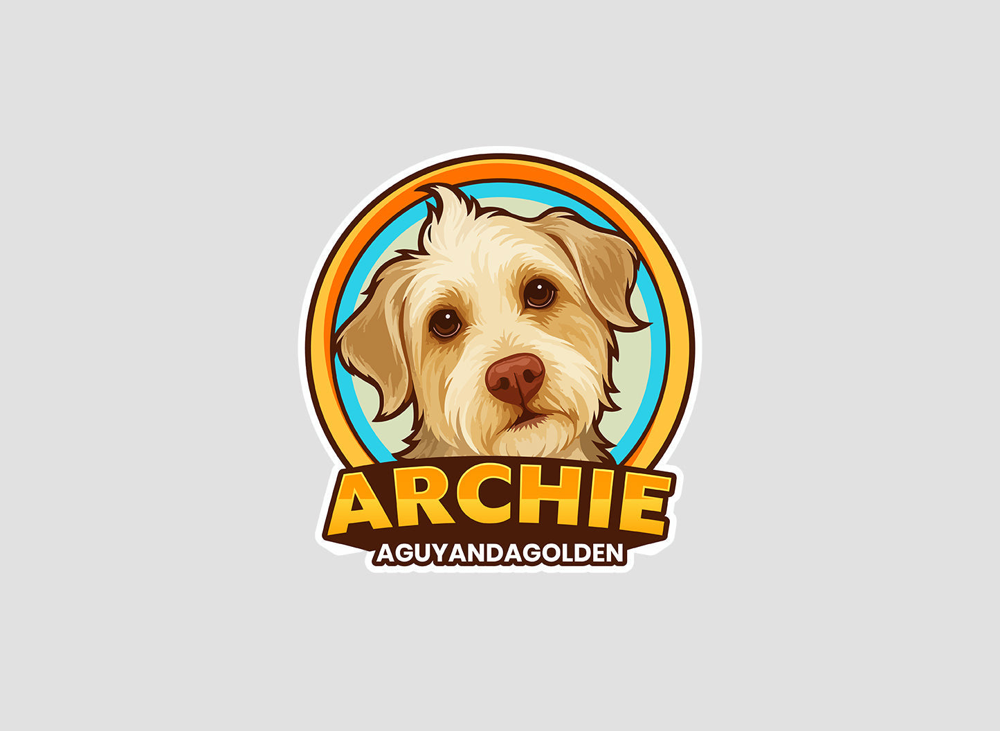 AGuyandAGolden Character Stickers