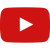 Youtube logo - Red rectangular button with a white triangle play symbol on a white background